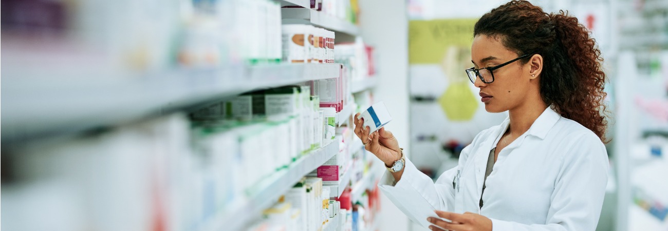 Pharmacist working